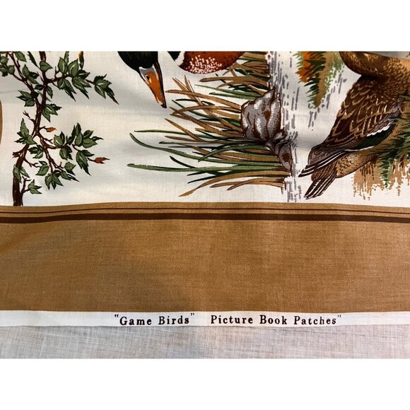 Cranston 3 Panel Fabric Wildlife Bird Mallard Duck Ruffed Grouse Gray Partridge - Picture 14 of 14